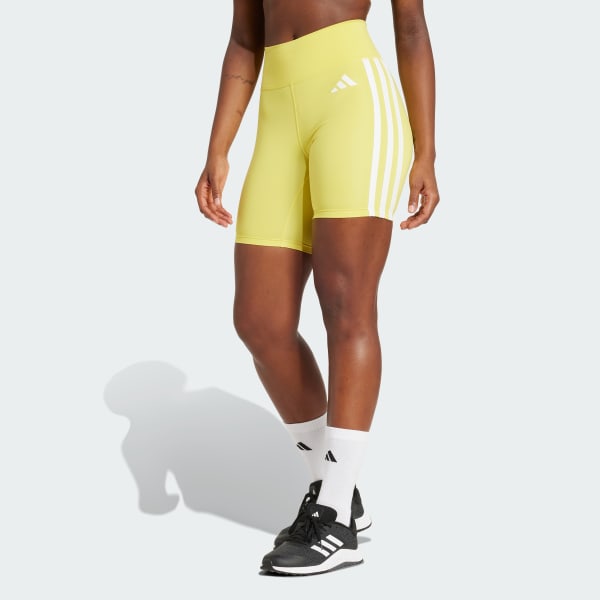 Mau-vang Quần Short Legging 3 Sọc Optime Essentials