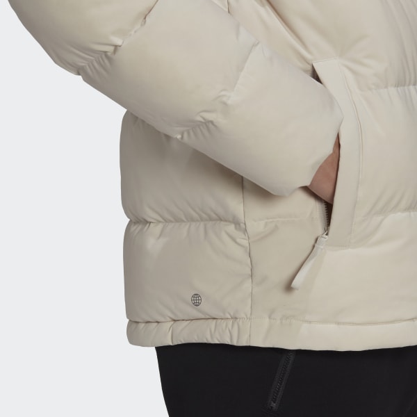 Beige Helionic Hooded Down Jacket TF674