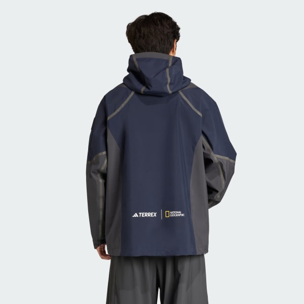 Blue Nat Geo CLIMAPROOF Rain Jacket