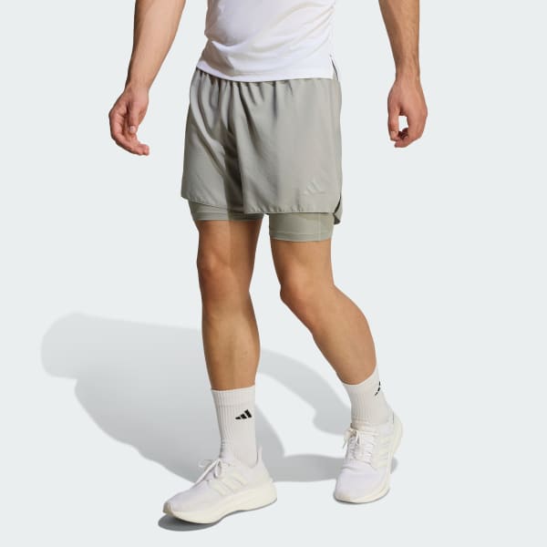 Cinza adi365 Running Essentials 2in1 Shorts