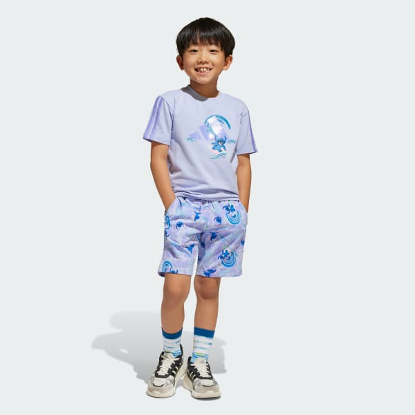 Purple ADIDAS DISNEY LILO & STITCH T-SHIRT SET