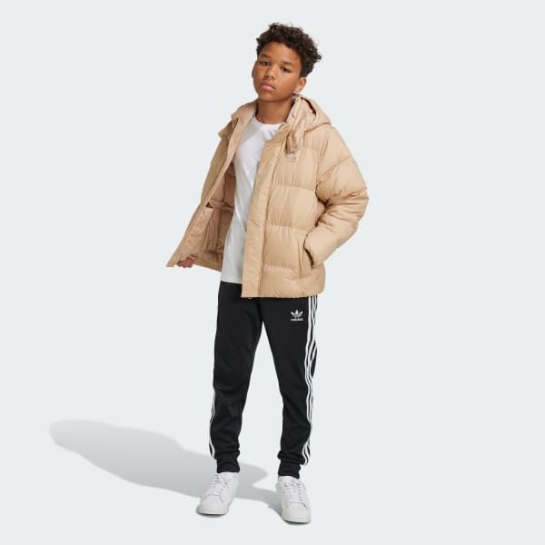 Beige Adicolor Down Puffer Jacket Kids