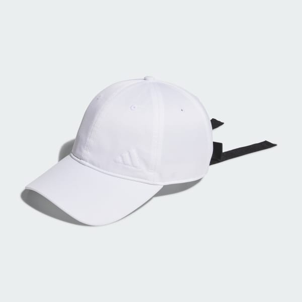 ホワイト 【ゴルフ】スリーストライプス リボンキャップ