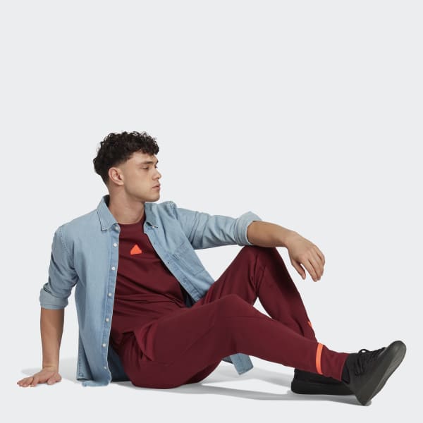 Burgundy Tepláky Designed for Gameday