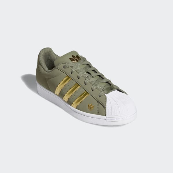 olive green adidas shell toes