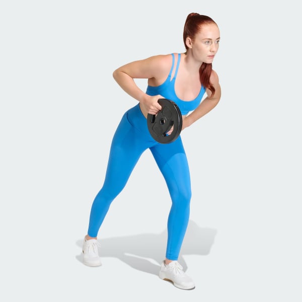 Bleu Brassière à bretelles Optime Workout maintien léger