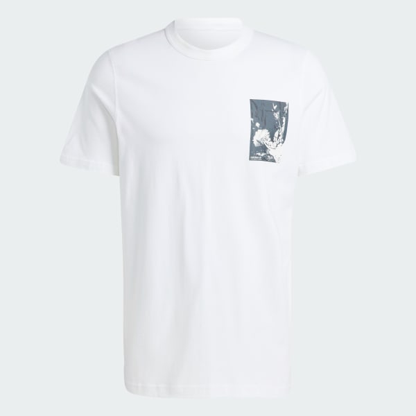 White adidas Adventure Graphic Tee