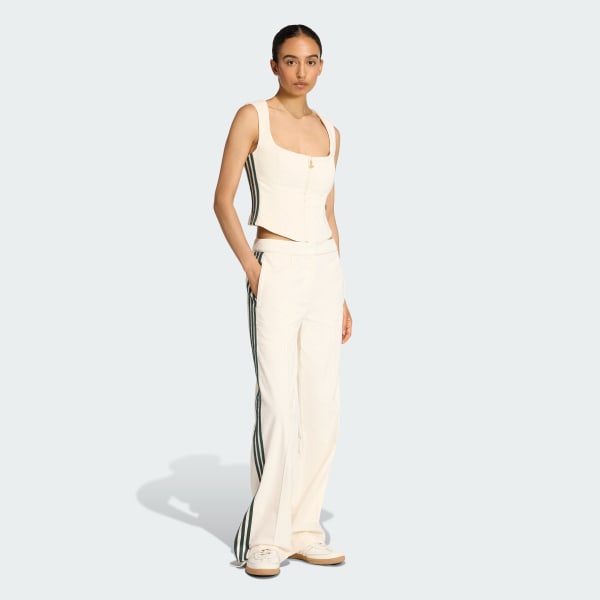 Bianco Pantaloni in velluto adidas Originals