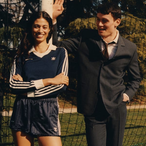 sporty & rich X adidas ショーツ XS adidas x Sporty & Rich Track Short Navy/White - SS24 - US