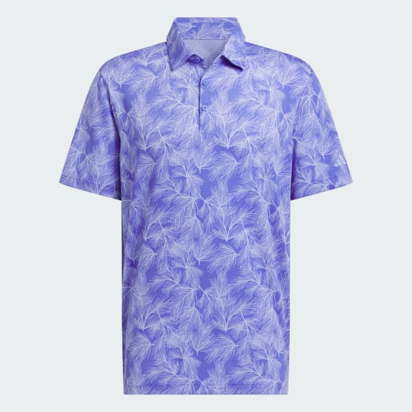 Blue Ultimate365 Mesh Print Polo Shirt