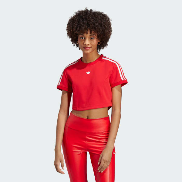 Remera adidas on sale mujer corta