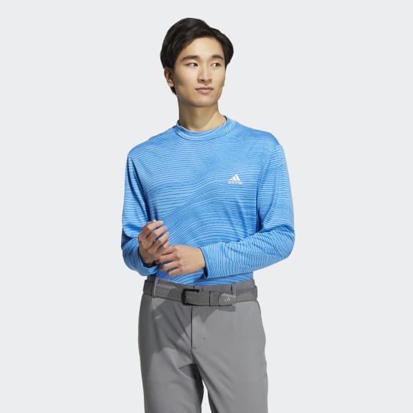 Blue Made to be Remade Mock Neck Long Sleeve Shirt