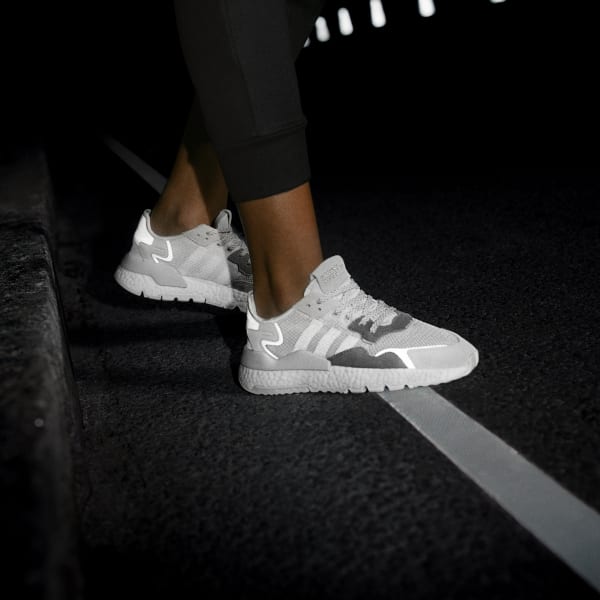 adidas nite jogger white clear grey