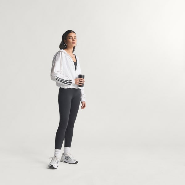 Hvit Hyperglam 3-Stripes Vindjakke