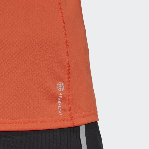 Orange RUN ICONS 3 BAR TEE TM576