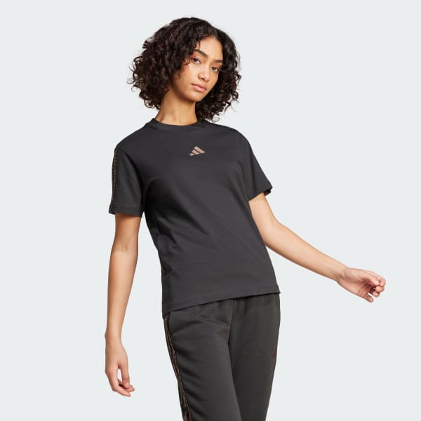 Negro Camiseta Essentials Seasonals Animal
