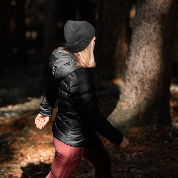 adidas terrex light down jacket with hood in black