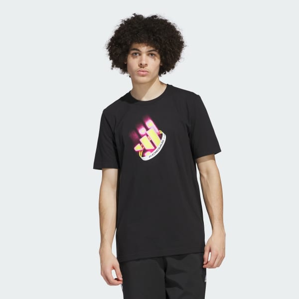 Negro Remera Neon Festival Estampada
