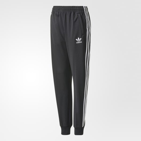 adidas Youth SST Track Pants - Black 