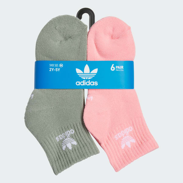 Trefoil Quarter Socks 6 Pairs