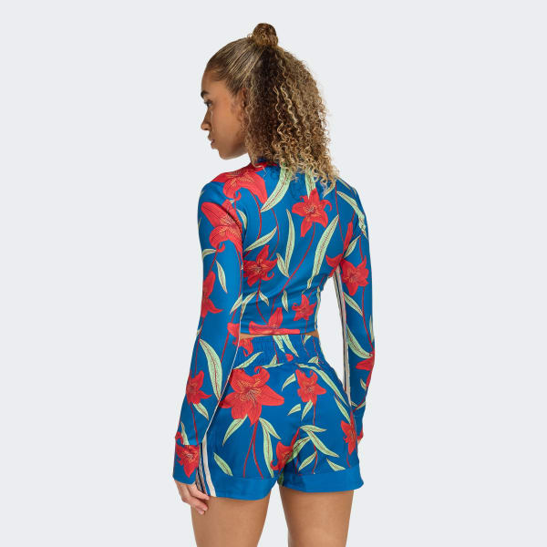 ADIDAS x FARM RIO TRAINING LONG SLEEVE T-Shirt - Blue | Free