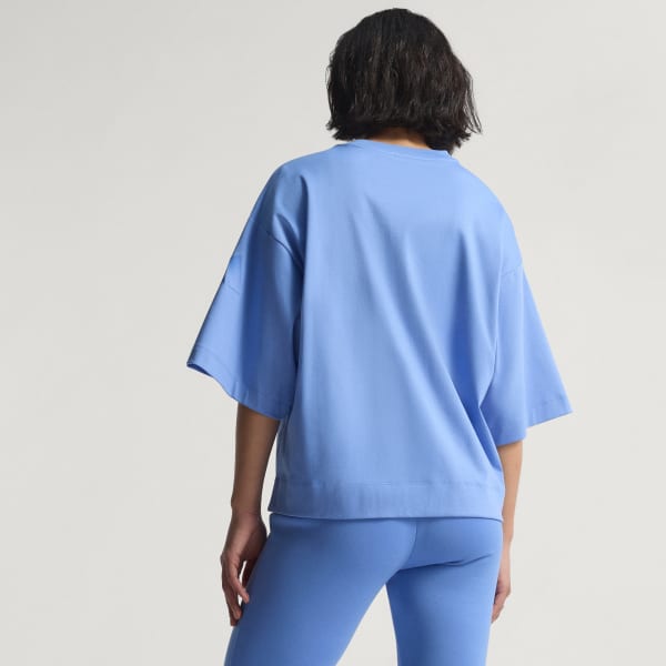 Bleu T-shirt ample Soft Lux