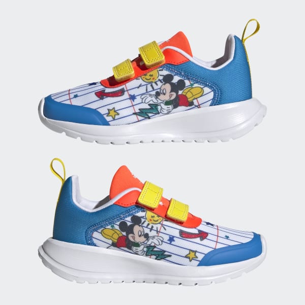 Bialy adidas x Disney Mickey and Minnie Tensaur Shoes LUT87