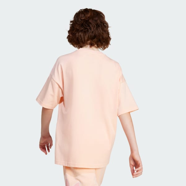 Rosa Oversize Trefoil T-skjorte