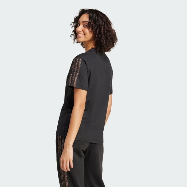 Negro Camiseta Essentials Seasonals Animal