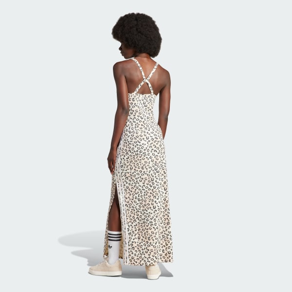 Vestido Maxi adidas Originals Leopard Luxe 3 Rayas
