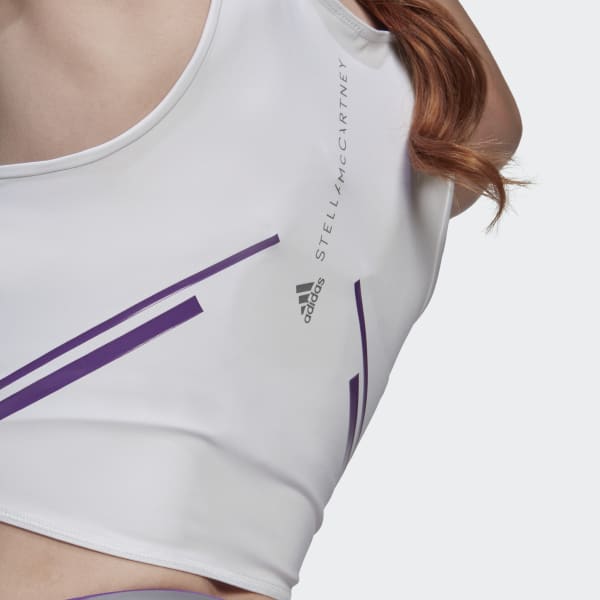 Vit adidas by Stella McCartney TruePace Crop Top HEAT.RDY CL389