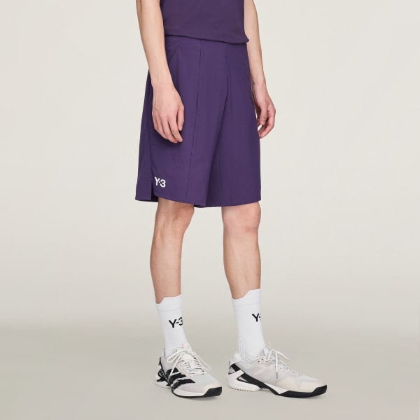 Lila Y-3 Tennis Pro Ergo Shorts