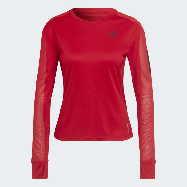 Product bewondering rivier adidas Own the Run Long Sleeve Tee - Red | Women's Running | adidas US