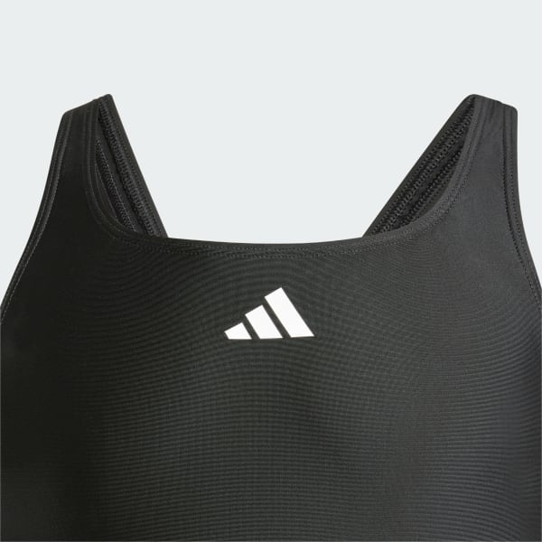 Negro Traje de Natación C-Back 3 Tiras Niños