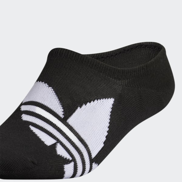 adidas Trefoil Superlite SuperNoShow Socks 6 Pairs Black EV7717