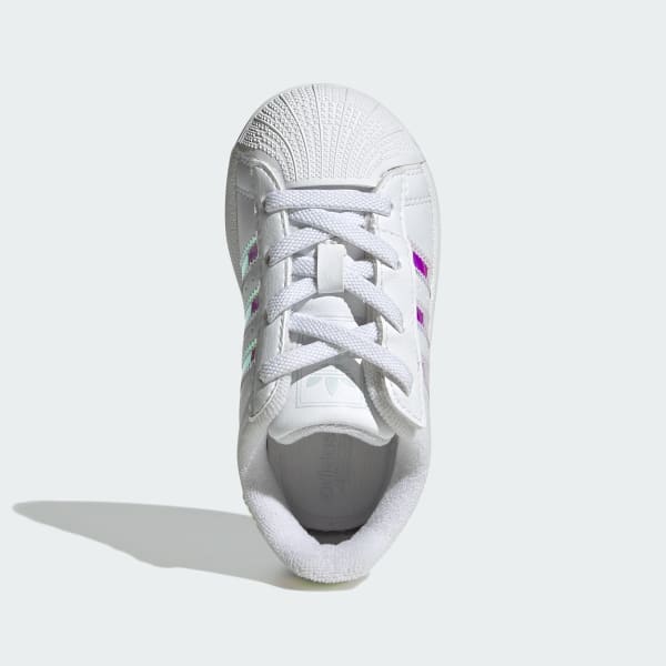 สีขาว รองเท้า adidas Originals Superstar II COMFORT CLOSURE ELASTIC LACE