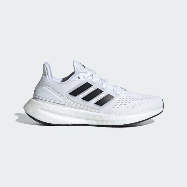 White Pureboost Running Shoes Kids