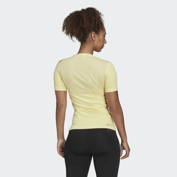 Amarelo T-shirt de Treino Techfit