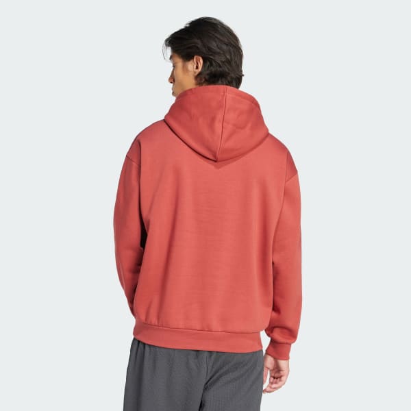 Baggy red hoodie hot sale