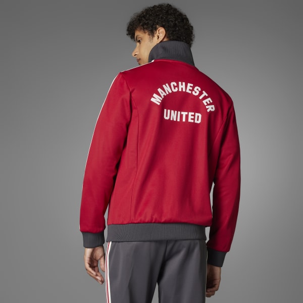 マンチェスターユナイテッド　ハーフジップトップ　オリジナルス adidas マンチェスターユナイテッド ハーフジップスウェット