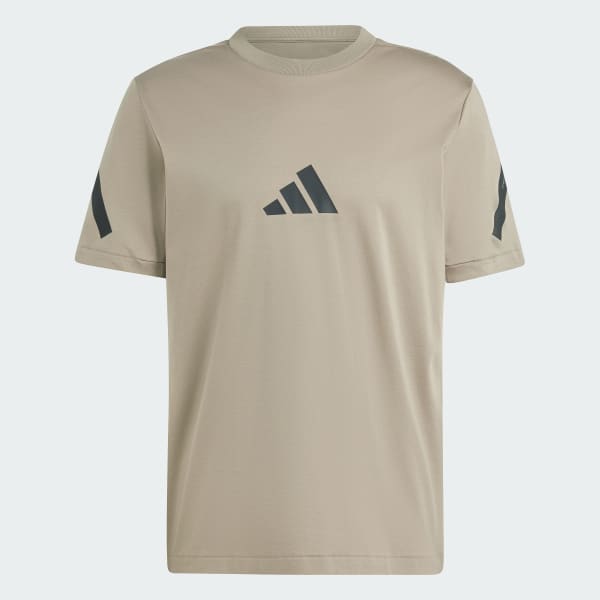 สีน้ำตาล เสื้อยืด adidas Z.N.E.