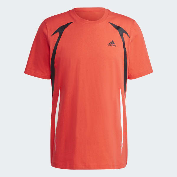 Rot Colourblock T-Shirt