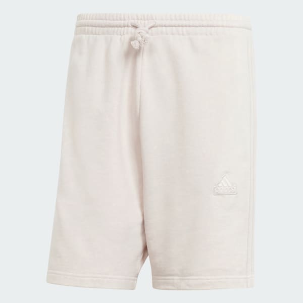 Rosa Shorts Moletinho ALL SZN Três Listras Garment-Wash 
