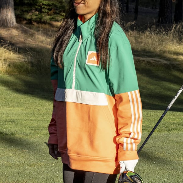 Niebieski Adicross 1/2-Zip Golf Anorak