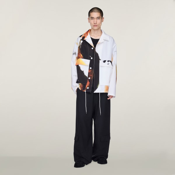 สีขาว เสื้อโค้ชแจ็คเก็ต Y-3 AOP Sport Uniform