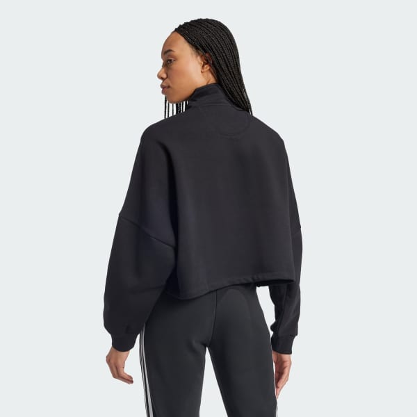 adidas Essentials 1 2 Zip Sweatshirt Schwarz adidas Deutschland