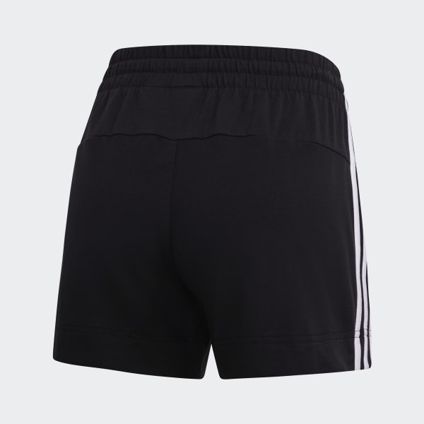 Μαύρο Essentials 3-Stripes Shorts