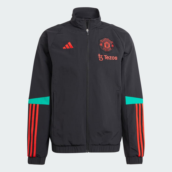 Black Manchester United Tiro 23 Presentation Jacket