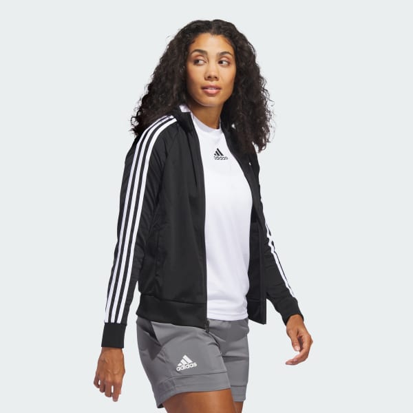 Adidas-F-Veste of Primegreen Essentials Warm-Up Slim 3-Stripes