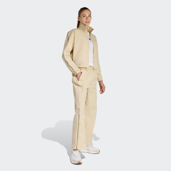 Bej City Tech Woven Zip Pantolon